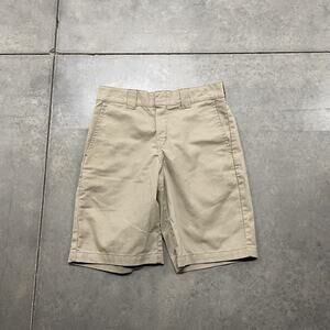 Dickies Shorts Mens 30 Khaki FLEX Relaxed Fit Work Utility WR852DS Stretch Chino
